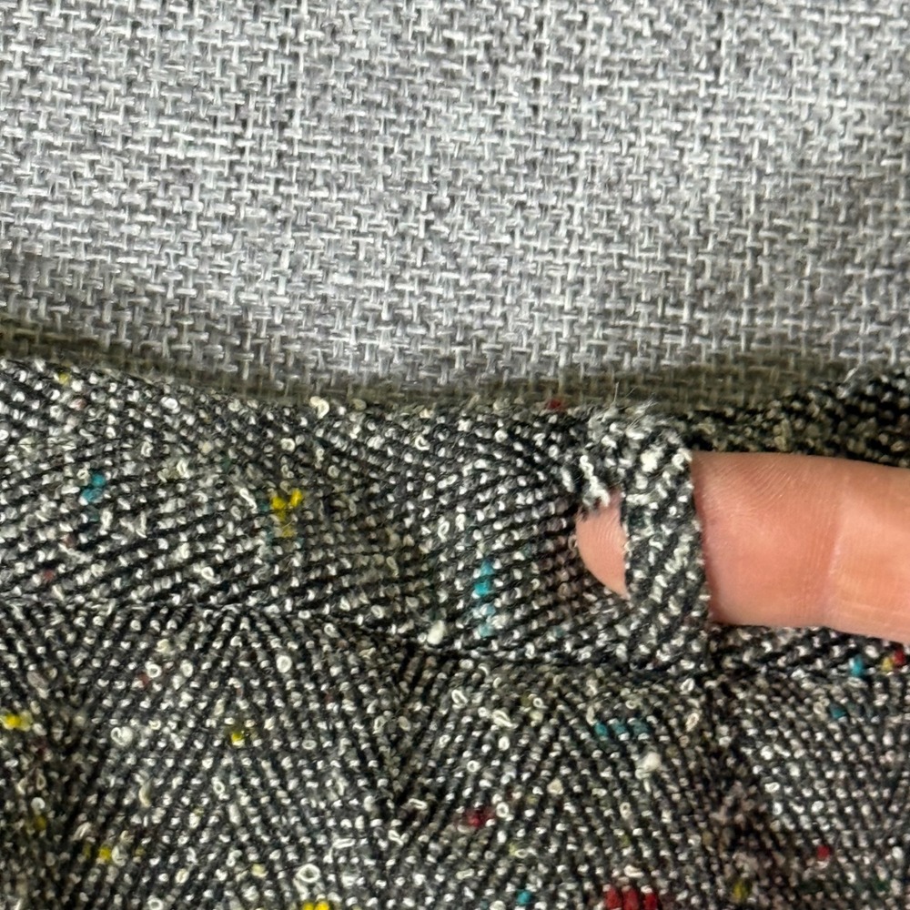 Talbots Tweed A-Line Skirt Womens 6 Grey Wool Confetti Dark Academia VTG Style - Picture 3 of 12